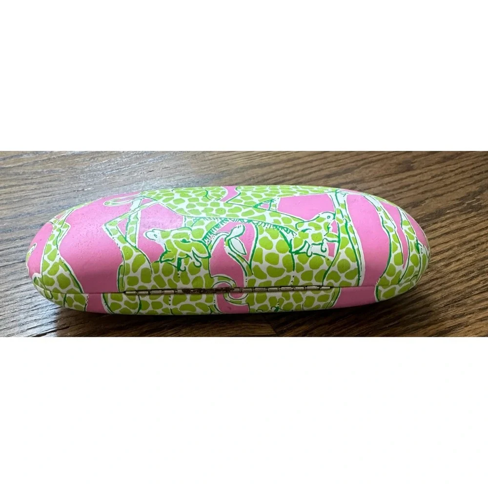 Lilly Pulitzer Chrissy Eyeglasses Black Flex 52-15-135 with Giraffe Case
